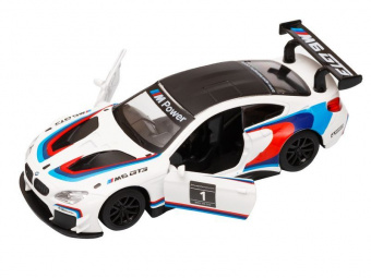 Машина АВТОПАНОРАМА BMW M6, 1/44, белый, инерция, откр. двери, в/к 17,5*12,5*6,5 см