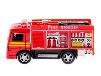 Машина Kinsmart Пожарная машина Rescue Fire Engine инерция (1/12шт.) б/к