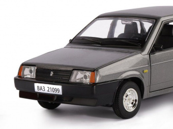 Машина ''АВТОПАНОРАМА'' ВАЗ 21099, 1/22, серый, инерция, в/к 24,5x12,5x10,5 см