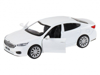 Машина ''АВТОПАНОРАМА'' KIA K7, белый, 1/41, инерция, в/к 17,5*12,5*6,5 см