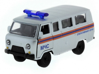 Машина ''АВТОПАНОРАМА'' инерц. УАЗ-452 (МЧС) 1/50, в/к 12*7*5,5 см