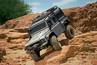 Радиоуправляемая модель TRAXXAS TRX-4 1:10 Land Rover 4WD Scale and Trail Crawler Серебристый