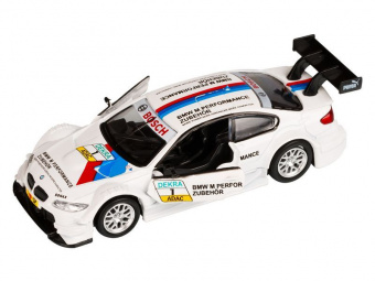 Машина АВТОПАНОРАМА BMW M3 DTM, 1/42, белый, инерция, откр. двери, в/к 17,5*12,5*6,5 см