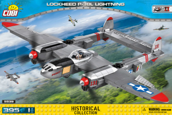 Конструктор самолет P-38L Lightning