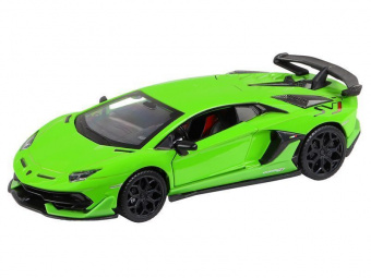 Машина АВТОПАНОРАМА Lamborghini SVJ, 1/32, зеленый, откр. двери, свет, звук, в/к 17,5*12,5*6,5 см