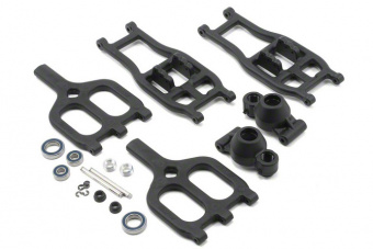 True-Track Rear A-Arm Conversion,Black:TMX 3.3/EMX