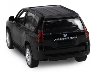 Машина ''АВТОПАНОРАМА'' Land Cruiser Prado, черный, 1/42, инерция, в/к 17,5*12,5*6,5 см