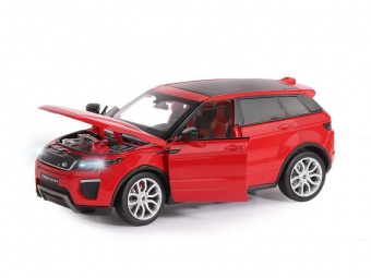 Машина ''АВТОПАНОРАМА'' Land Rover Range Rover Evoque, красный, 1/24, в/к 24,5*12,5*10,5 см