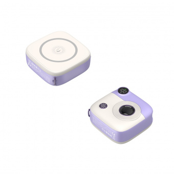 Power Bank с функцией беспроводной и быстрой зарядки, PD 20 Вт 10 000 mAh PR223 Фиолетовый