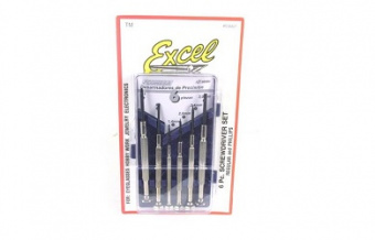 Набор мини отверток Excel (6шт)
