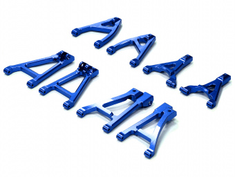 Комплект алюм. рычагов (синий) для Traxxas 1/16 Slash