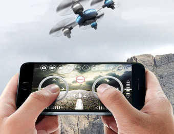 Радиоуправляемый квадрокоптер HJ Toys Lily mini (WiFi 480P, барометр) FPV RTF 2.4G