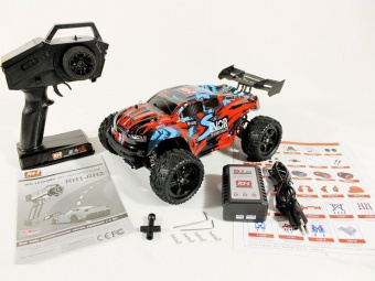Радиоуправляемая трагги Remo Hobby S EVO-R Brushless (синяя) 4WD 2.4G 1/16 RTR