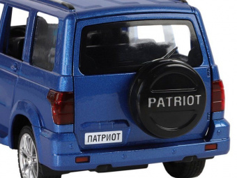 Машина ''АВТОПАНОРАМА'' УАЗ PATRIOT, темно-синий металлик, 1/26, свет, звук, в/к 24,5*12,5*10,5 см