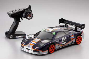 Радиоуправляемый автомобиль Kyosho 1:10 Put EP FAZER Mclaren F1 GTR Gulf 4WD 2.4 Ghz, электро, RTR