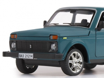 Машина ''АВТОПАНОРАМА'' ВАЗ 21214, 1/22, синий, инерция, в/к 24,5x12,5x10,5 см