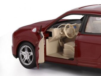 Машина ''АВТОПАНОРАМА'' Porsche Cayenne S, бордовый, 1/24, в/к 24,5*12,5*10,5 см