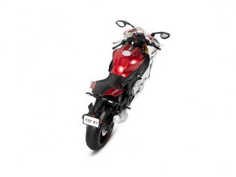 Мотоцикл АВТОПАНОРАМА YAMAHA YZF-R1, 1/12, металл, красный, свободный ход колес