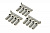 3.5mm Heavy Duty Rod Ends (12) Gray