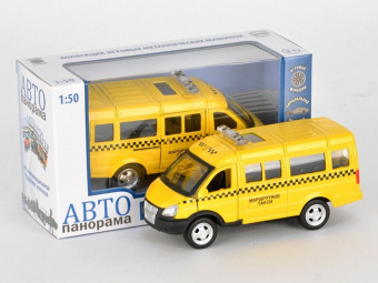 Машина ''АВТОПАНОРАМА'' инерц. ГАЗель (маршрутка) 1/50, в/к 14,5*8*5,5 см