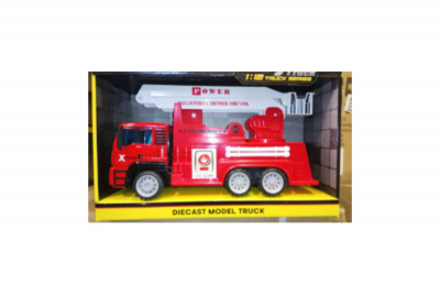 Машинка инерционная HC-Toys Пожарная автовышка 1:12