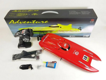 Радиоуправляемый скоростной гоночный катер Heng Long 3788 (красный) 2.4G RTR