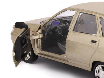 Машина ''АВТОПАНОРАМА'' ВАЗ 2112, золотой, 1/22, инерция, в/к 24,5*12,5*10,5 см
