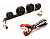 Realistic Roof Top Sport LED (4) Light Set 107mm Wide for 1/10 Scale Off-Road Vehicles