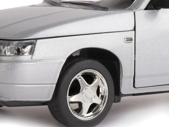 Машина ''АВТОПАНОРАМА'' ВАЗ 2112, 1/22, серебряный, инерция, в/к 24,5x12,5x10,5 см