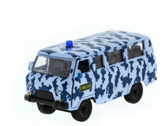 Машина ''АВТОПАНОРАМА'' инерц. УАЗ-452 (ОМОН) 1/50, в/к 12*7*5,5 см