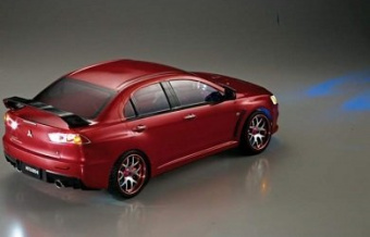 Кузов Killerbody окрашенный 1:10 Red Lancer EVOLUTION X