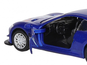 Машина ''АВТОПАНОРАМА'' Maserati Gran Turismo MC GT4, синий, 1/43, инерция, в/к 17,5*12,5*6,5 см