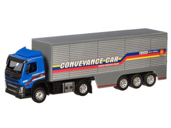 Машина ''АВТОПАНОРАМА'' Volvo, синий, 1/50, свет, звук, в/к 28*14*10 см