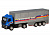 Машина ''АВТОПАНОРАМА'' Volvo, синий, 1/50, свет, звук, в/к 28*14*10 см