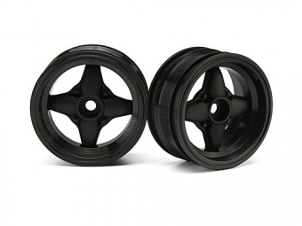 Диски 1/10 мини - MX60 4 SPOKE BLACK (вынос 3mm/ 2шт)
