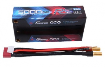 Аккумулятор Gens Ace Li-Po HV 7.6V 5000mAh 100C 2S2P (Black HardCase)