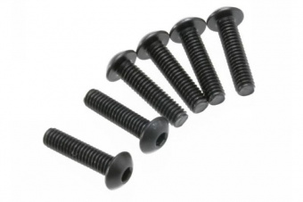 Screws, 4x16mm button-head machine (hex drive) (6)
