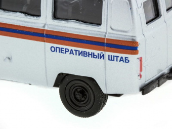 Машина ''АВТОПАНОРАМА'' инерц. УАЗ-452 (МЧС) 1/50, в/к 12*7*5,5 см