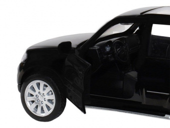 Машина ''АВТОПАНОРАМА'' Mitsubishi Pajero 4WD Tubro, черный, 1/33, свет, звук, в/к 17,5*13,5*9 см