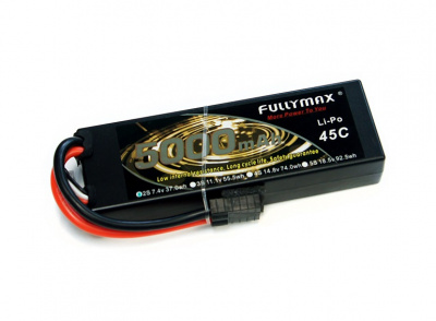 Аккумулятор LiPo Fullymax 7.4V 5000мАч 45C (в корпусе)