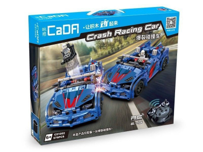 Радиоуправляемый конструктор CADA deTech гоночный автомобиль интерактивный (585 деталей)