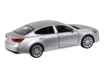 Машина ''АВТОПАНОРАМА'' KIA K7, серебряный, 1/41, инерция, в/к 17,5*12,5*6,5 см