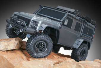 Радиоуправляемая модель TRAXXAS TRX-4 1:10 Land Rover 4WD Scale and Trail Crawler Серебристый