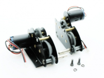 Редуктора Taigen цинковые, 4в1, 18kRPM, для танков Tiger 1 (plastic), Panther A с моторами(380)