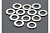 Washers, 3x6mm metal (12)