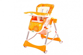 Детcкий стульчик для кормления BabyOne (оранжевый)