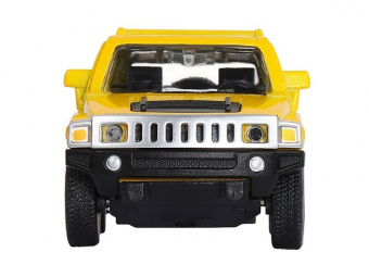 Машина ''АВТОПАНОРАМА'' Hummer H3, желтый, 1/43, инерция, в/к 17,5*12,5*6,5 см