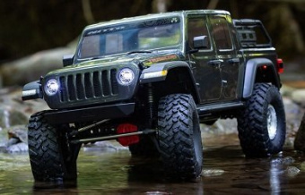 Модель для трофи Axial 1/10 SCX10 III Jeep JT Gladiator Rock Crawler with Portals RTR (серый)