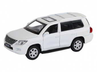 Машина ''АВТОПАНОРАМА'' Lexus LX570, белый, 1/43, инерция, в/к 17,5*12,5*6,5 см