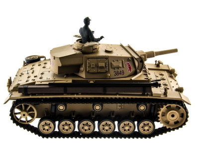 Радиоуправляемый танк Heng Long Panzer III type H Original V6.0  2.4G 1/16 RTR